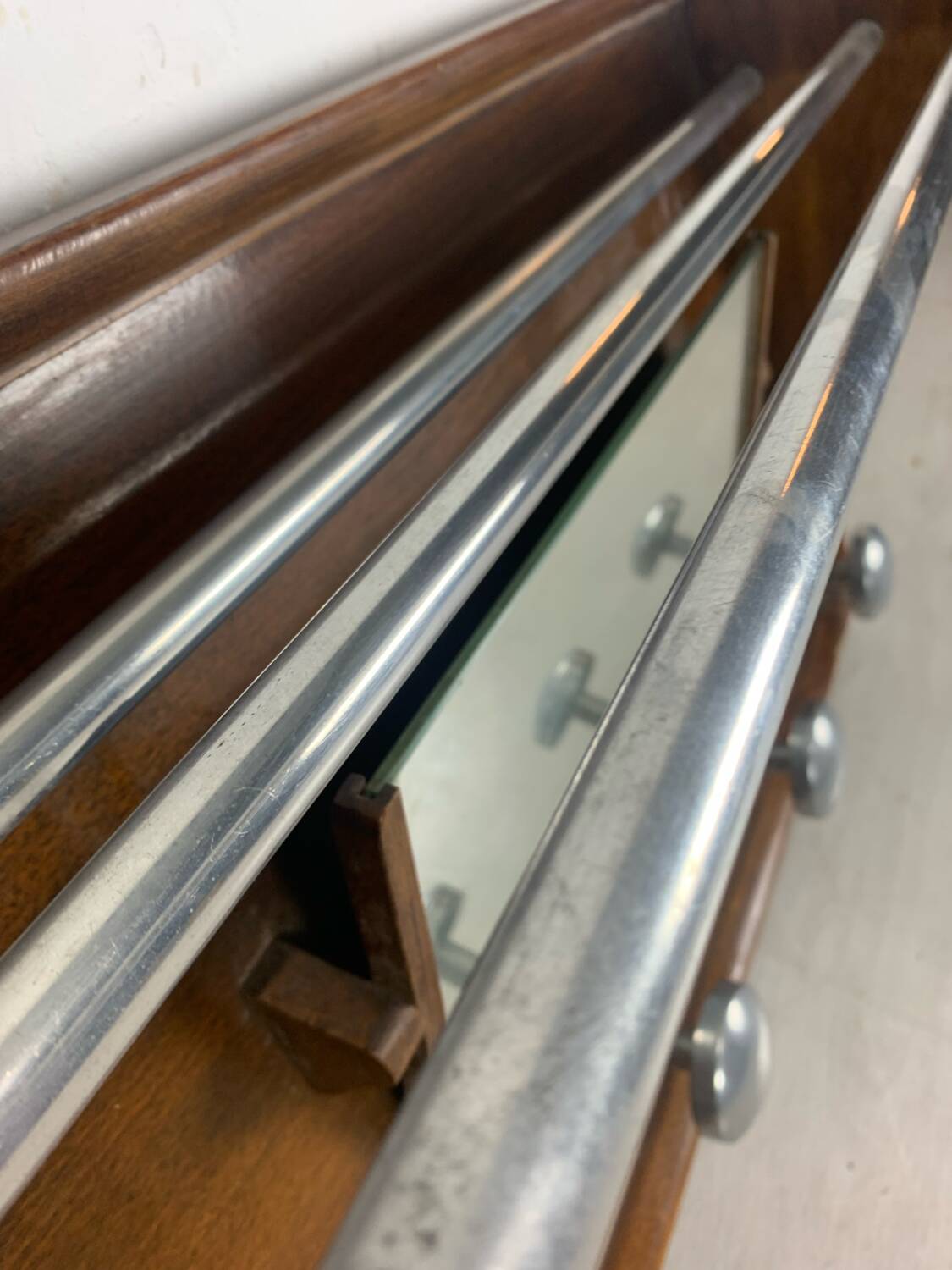 Wall mounted coat rack