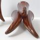 Paire de vases aux 3 cornes vintage 1960