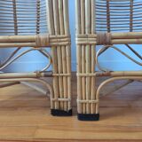 Pair of rattan armchairs
