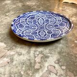 Blue glazed ceramic bowl
