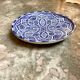 Blue glazed ceramic bowl