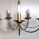 CVL (Val de Loire Creations) ~ Chandelier ~ Chatelet Collection - 5 lights ~ Burnished brass - 21st century