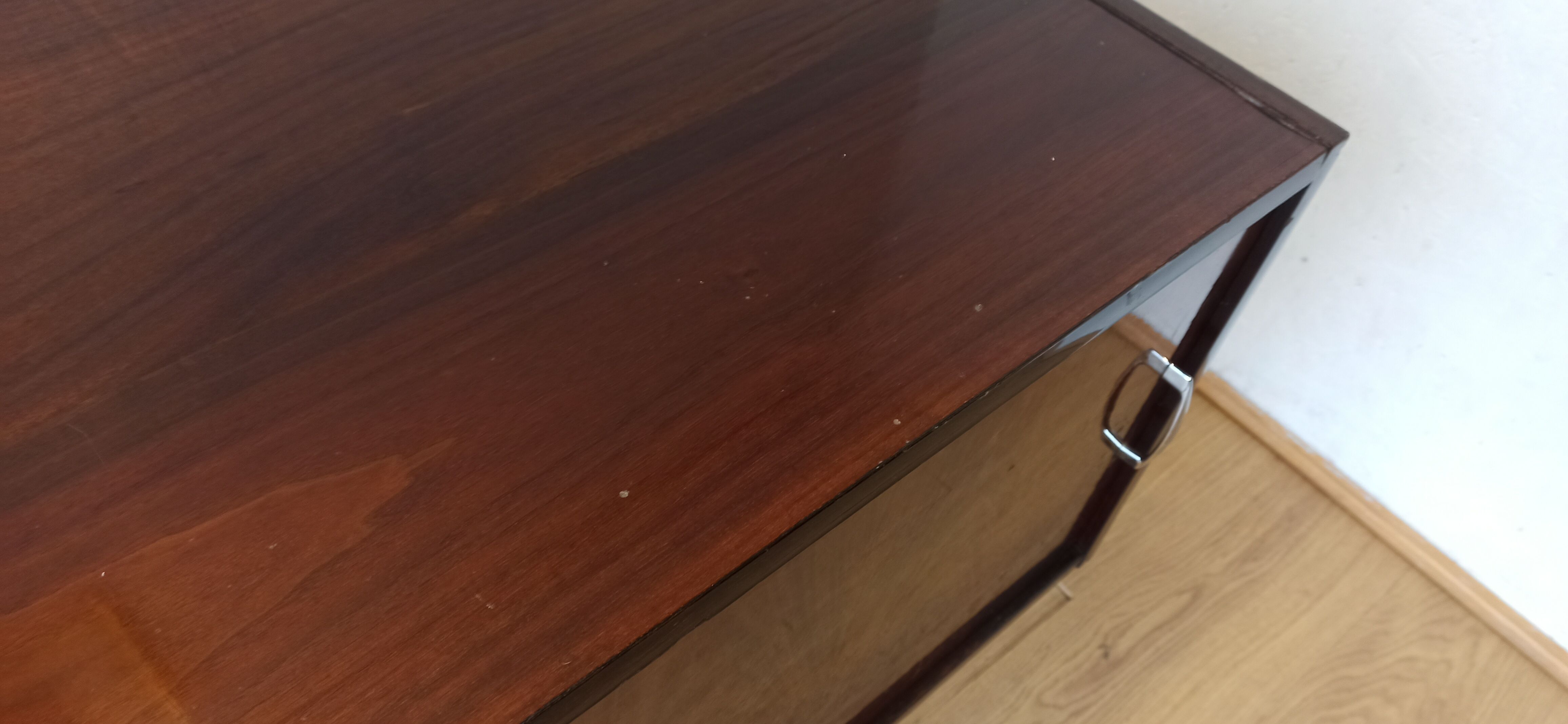 Modernist long sideboard of the 1970s