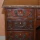 Victorian hand-carved kneehole desk 1850