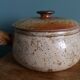Large stoneware tureen/caquell from Puisaye, signed Jean-Pierre Prud'homme