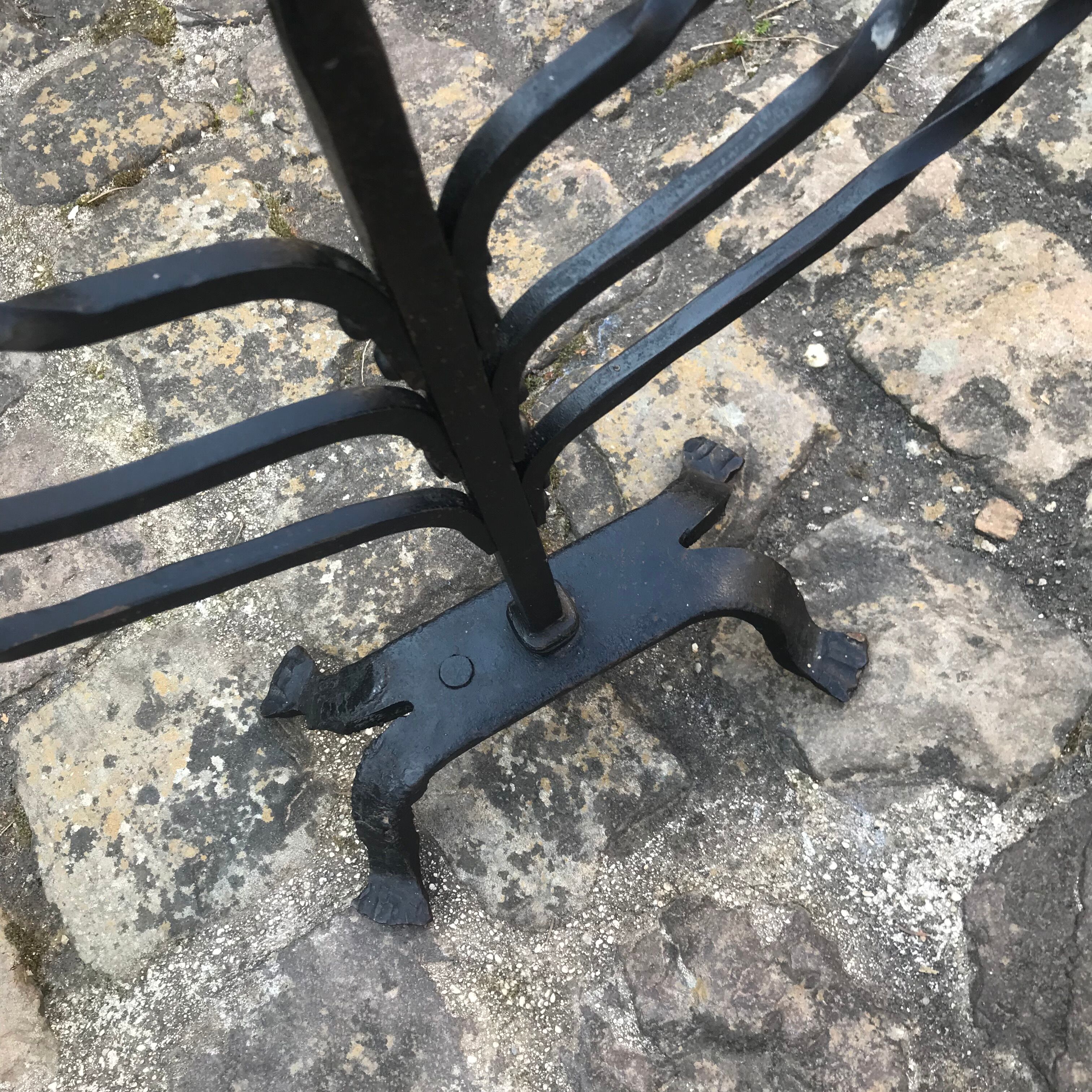 Wrought iron candelabra