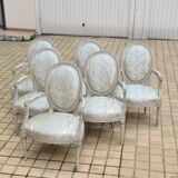 Suite de 6 fauteuils époque Louis XVI , vers 1785