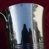 Art-deco ice bucket silver-plated metal art deco period reneka