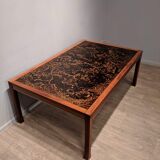 Table scandinave basse en teck