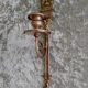 Wall candle holder in bronze and brass louis XVI style