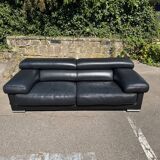 Sofa Roche Bobois black leather