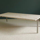 1970 rectangular travertine coffee table