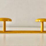 Yellow retro coat rack