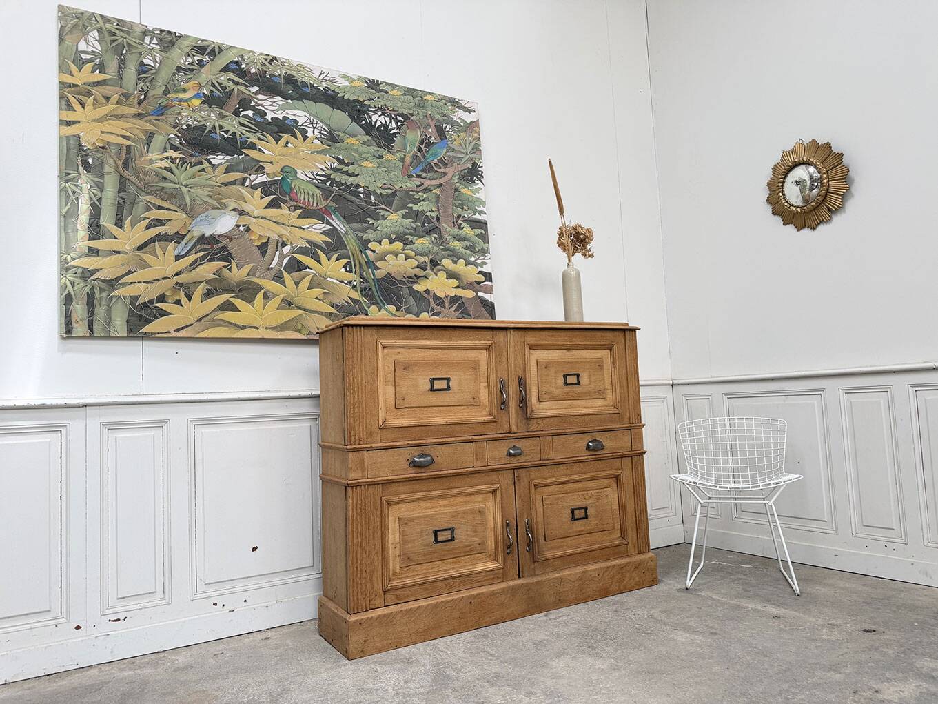 Notary furniture from 1900 in solid oak.