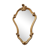 Rocaille mirror in gilded carved wood