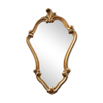 Rocaille mirror in gilded carved wood