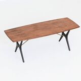 Karl Ekselius sculptural coffee table rosewood J.O.C. Sweden 1960