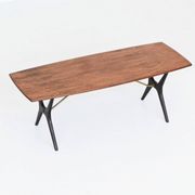 Table basse sculpturale Karl Ekselius en palissandre JOC Suède 1960