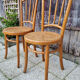 Pair of canned bistro chairs, J. Kohn early twentieth century.