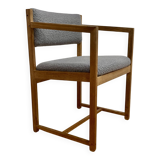 Oak chair design and scandinavian stamp 1950.