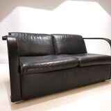 Otto Zapf Arcona 2 seater leather sofa for Art Collection, 1980