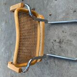 Cesca model design chair with armrests chrome version