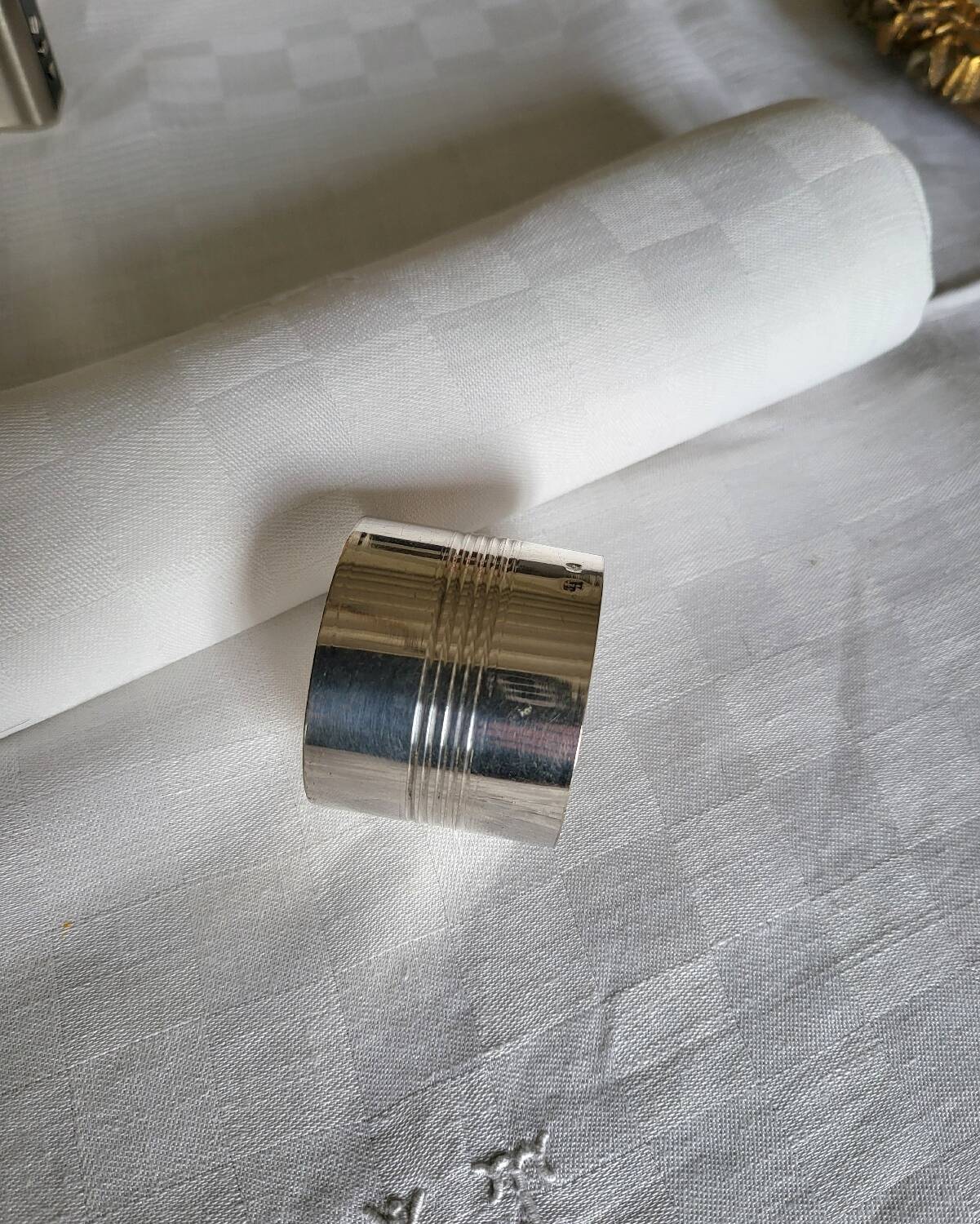 Silver Metal Napkin Ring