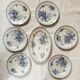 Flat plates and platter terre de fer sarreguemines uc flore model