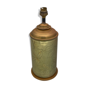 Pied de lampe en cuivre