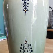 Faience vase of Lille Fives pale green