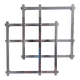 Art Deco style extendable silver metal trivet