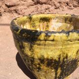 Poterie de tamegroute cache pot émaillée