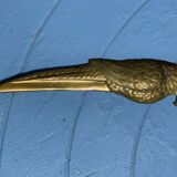 Parrot brass paper cut