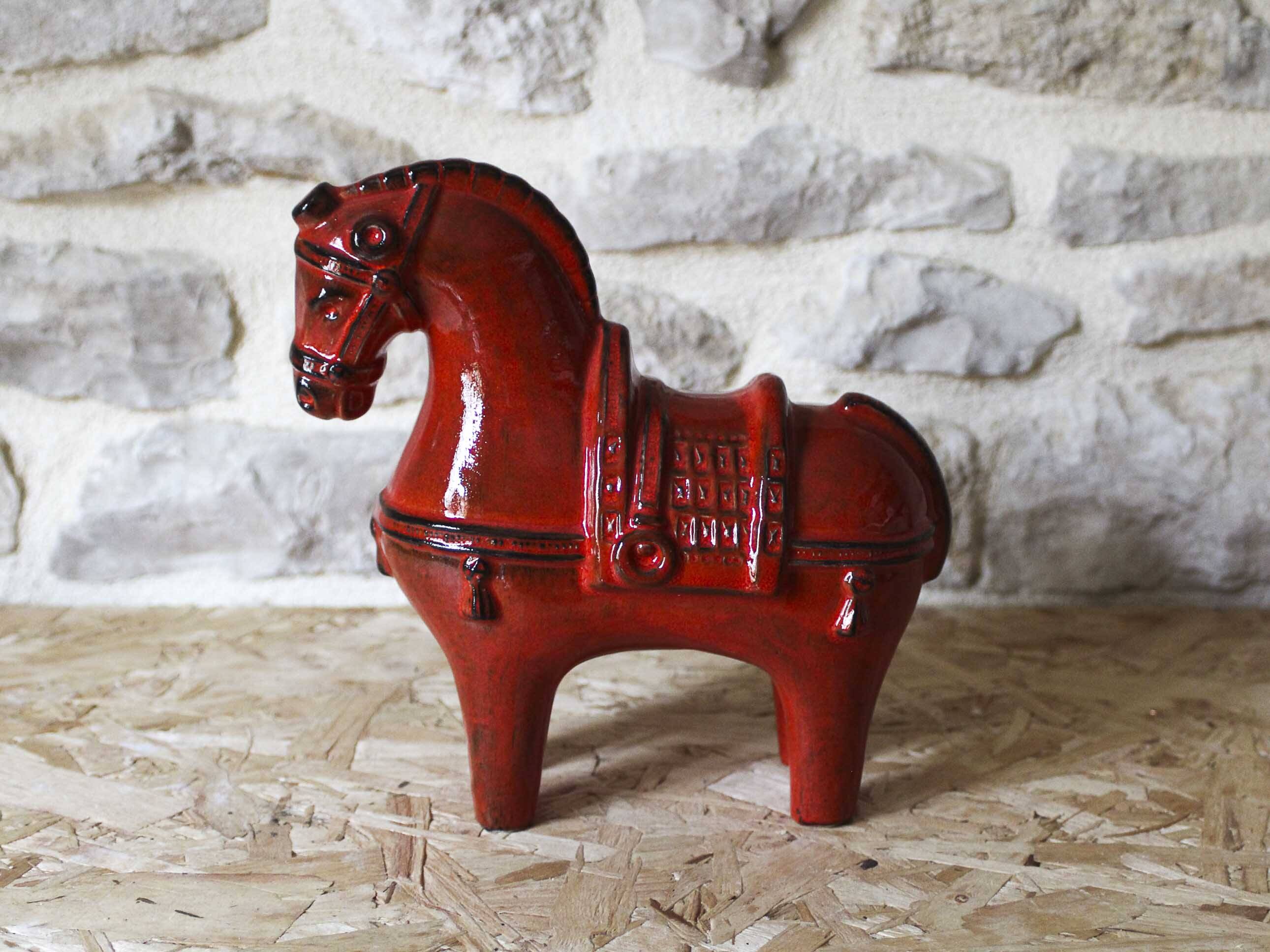 Ceramic horse by Aldo Londi
