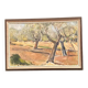 Original Swedish Oil on Canvas – "Olive Trees" by Bruno Fagerlund – Signed – Vintage and Framed – 57 × 38 cm (22.4" × 15")