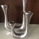 Cast aluminum candlesticks