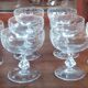 Set of 8 large crystal champagne glasses