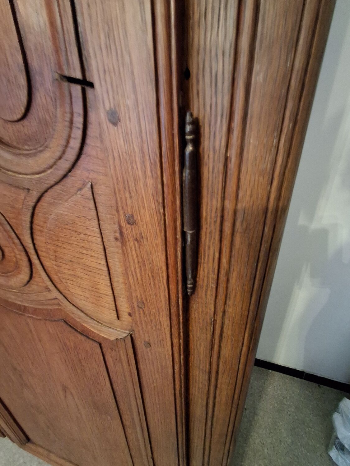 Norman oak stripped wardrobe