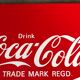 Wall plate metal pub vintage coca-cola drink deco red / white