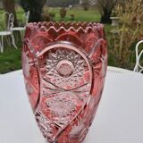 Bohemian crystal vase height 28.5 cm