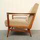 1950s armchair cherrywood in beige