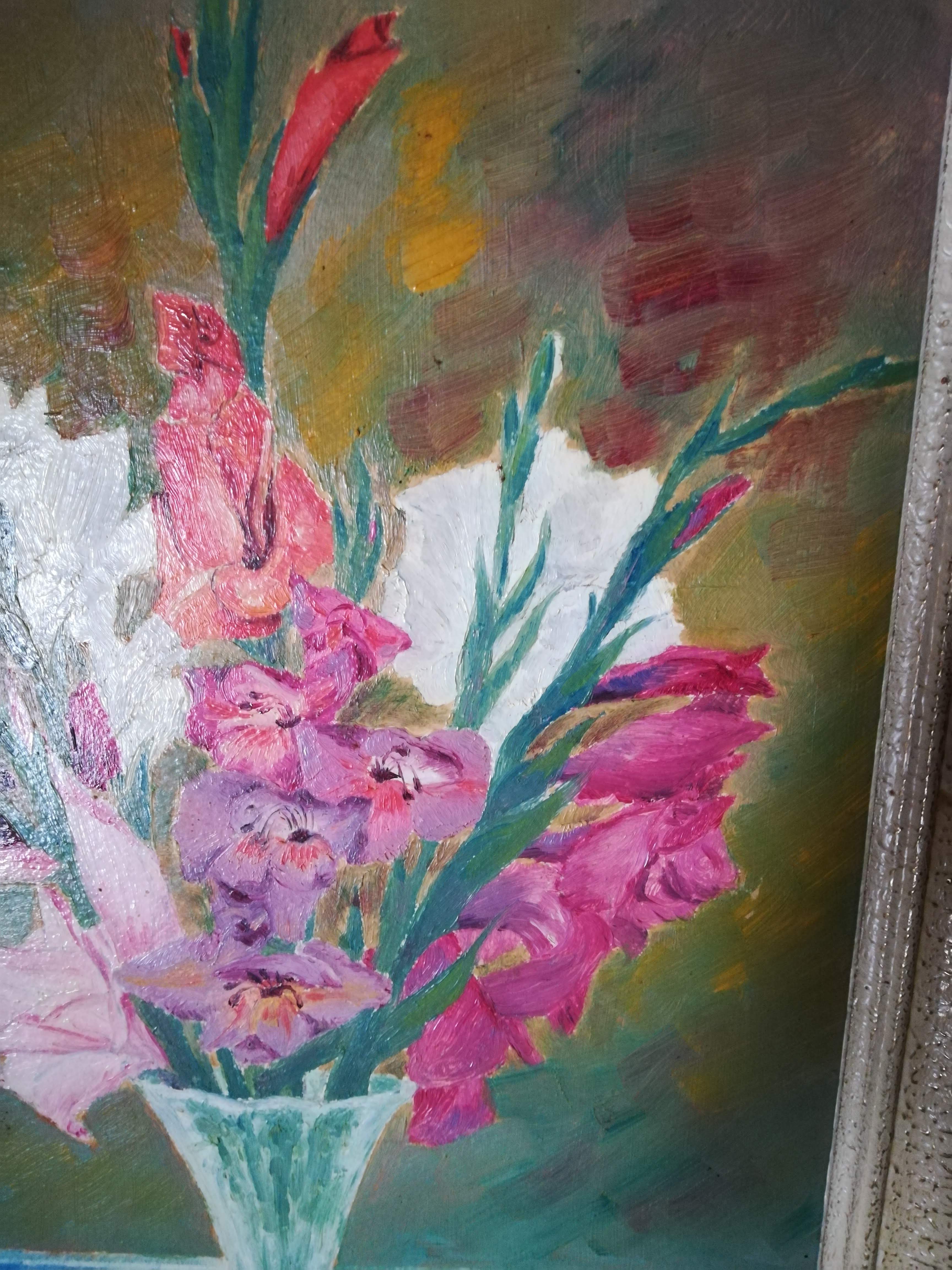 Glaïeuls bouquet table by Guerin