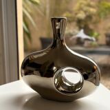 Chrome ceramic vase (Vallauris)