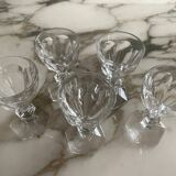 5 Harcourt-style port glasses