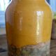 Antique yellow glazed grease pot 19th