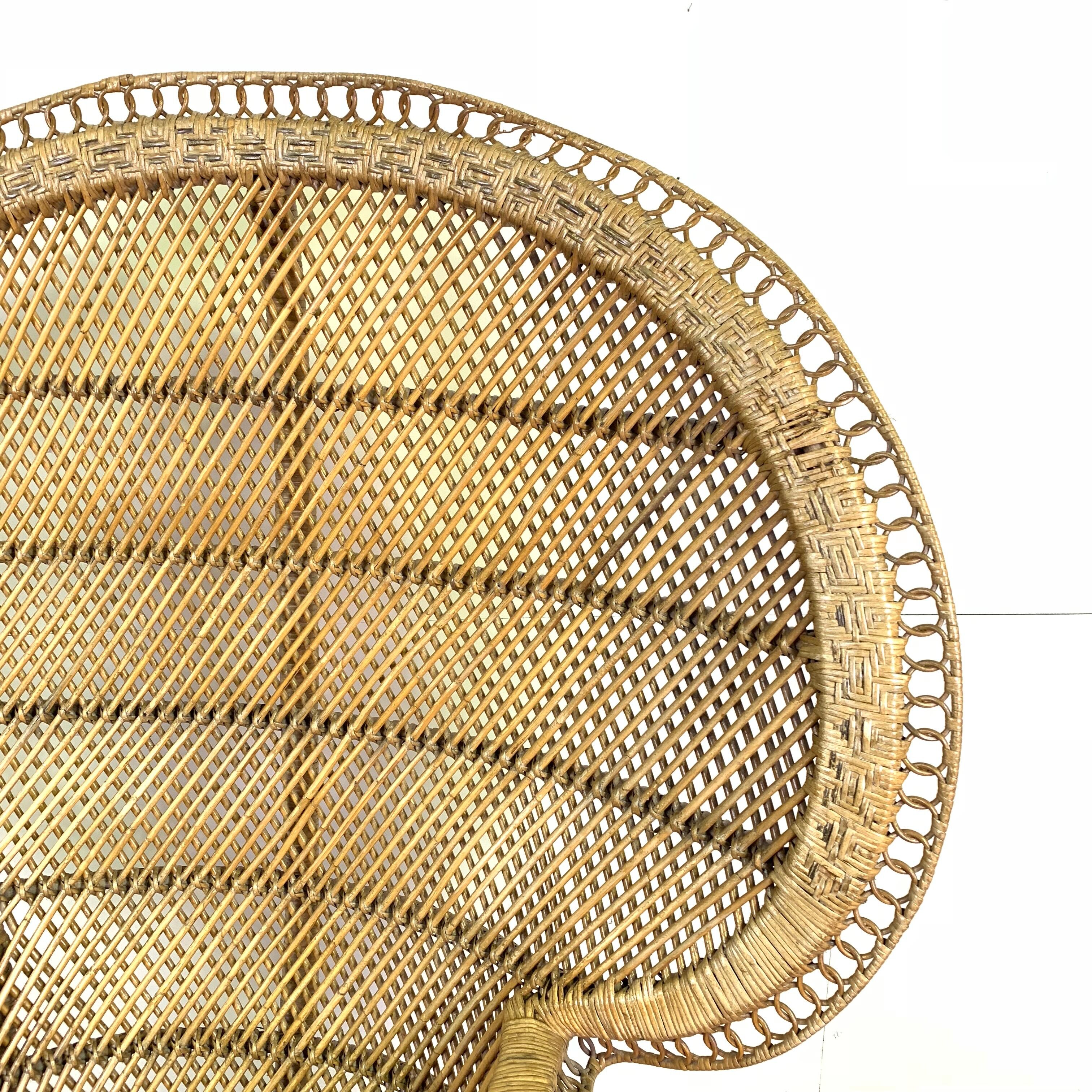Emmanuelle wicker rattan armchair