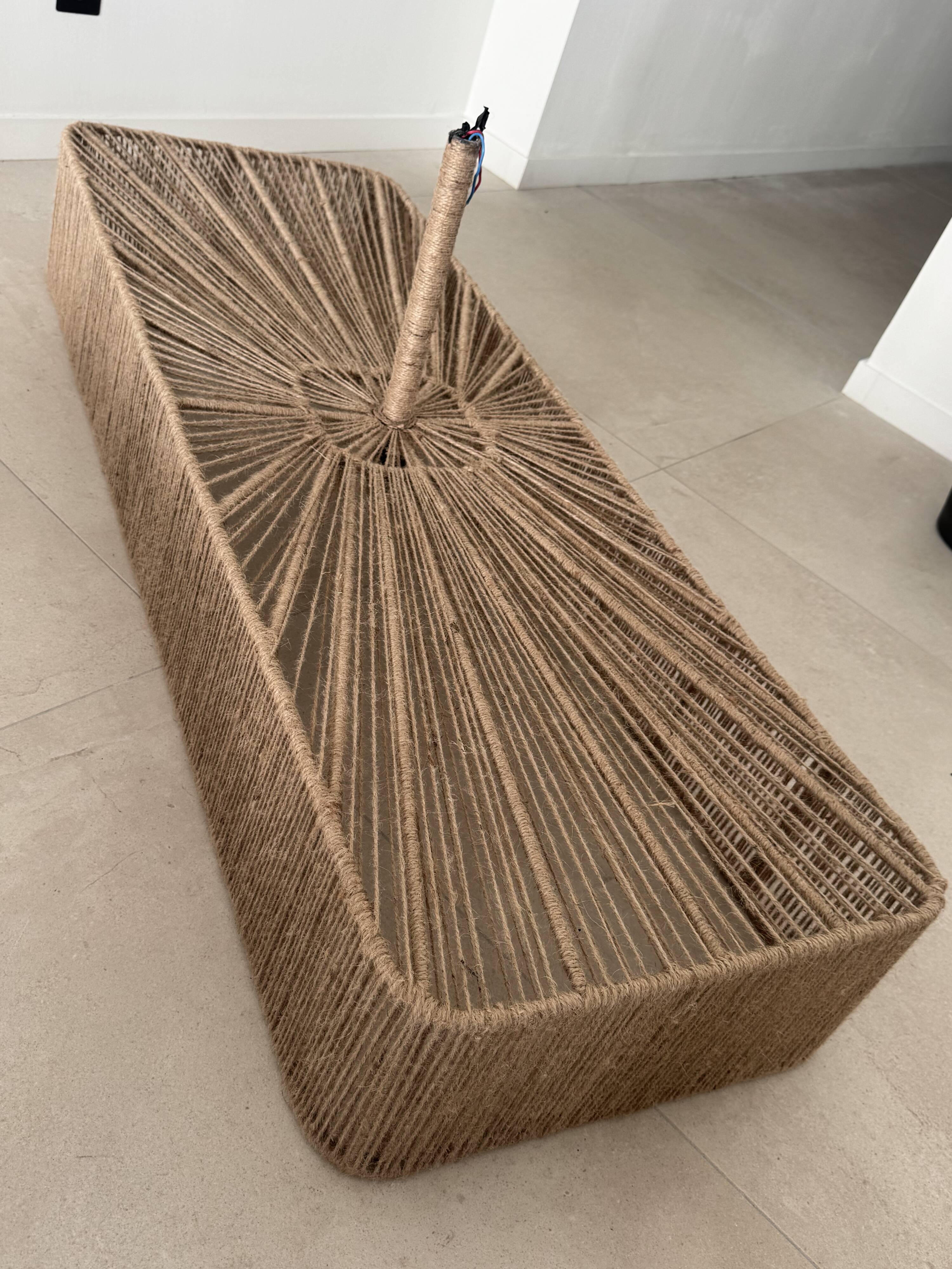 Jute cord ceiling suspension wabisabi Ibiza Bali unique piece