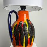 Ceramic table lamp by Scheurich from West Germany 1960