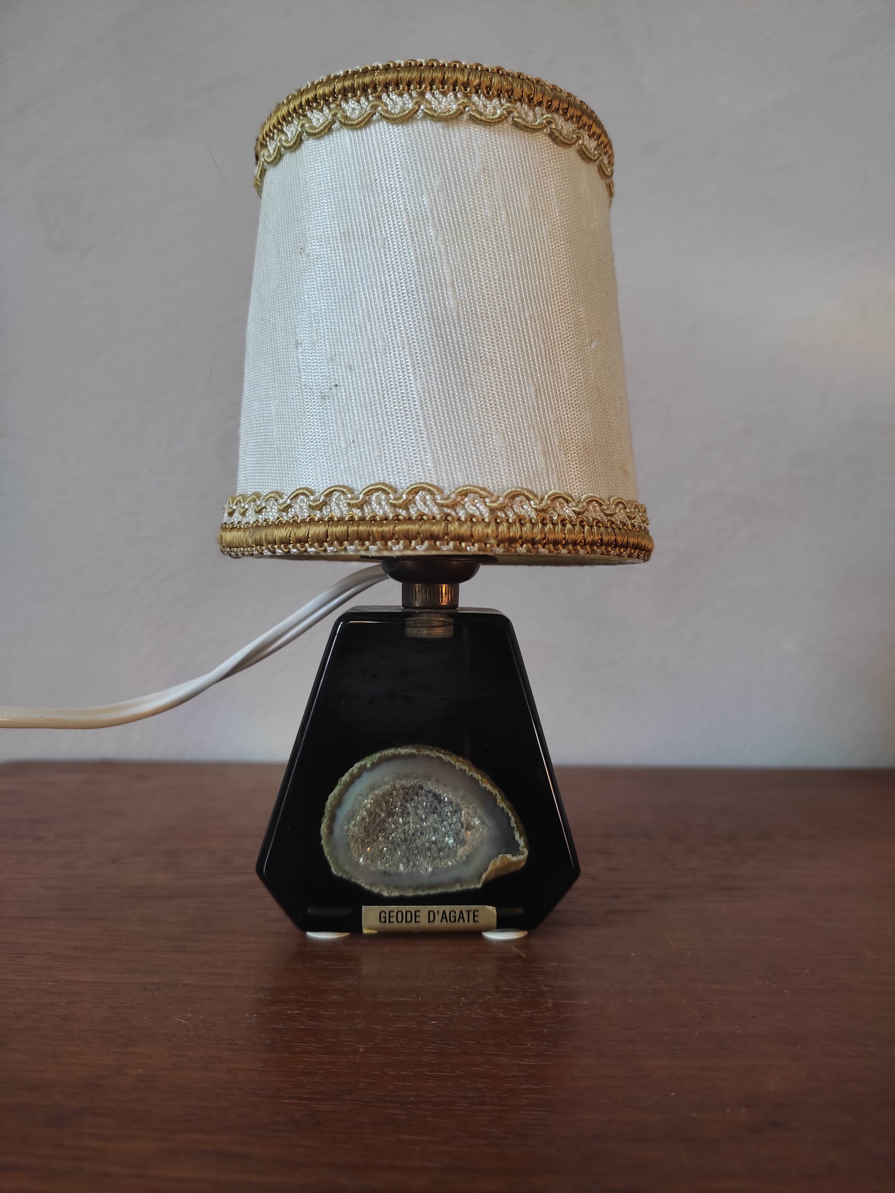 Agathe's mini geode lamp