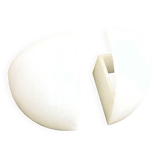 Set of 2 alabaster corner sconces